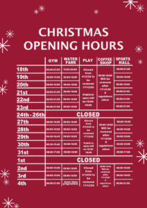 Christmas Opening Hours Template