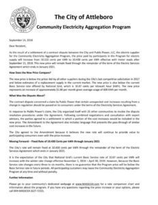 Community Electricity Aggregation Program Template