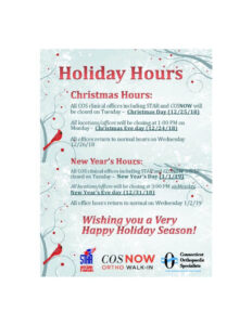 Holidays Hours Sample Template 