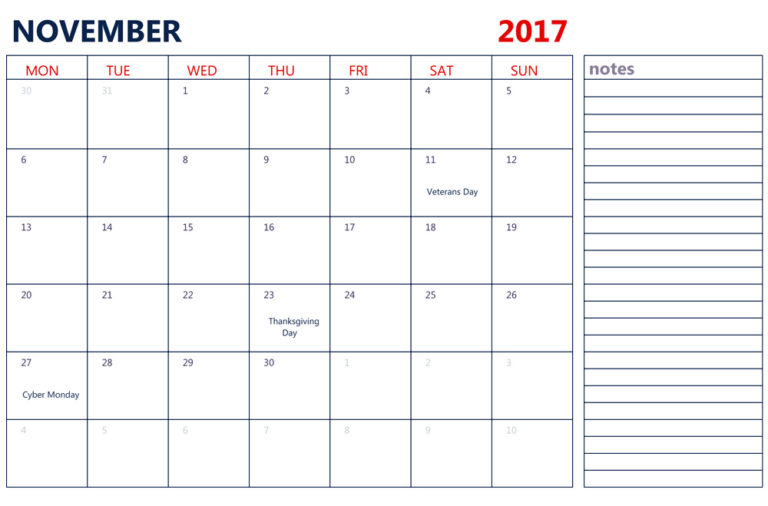 November 2017 Calendar Download Archives Free Premium Templates