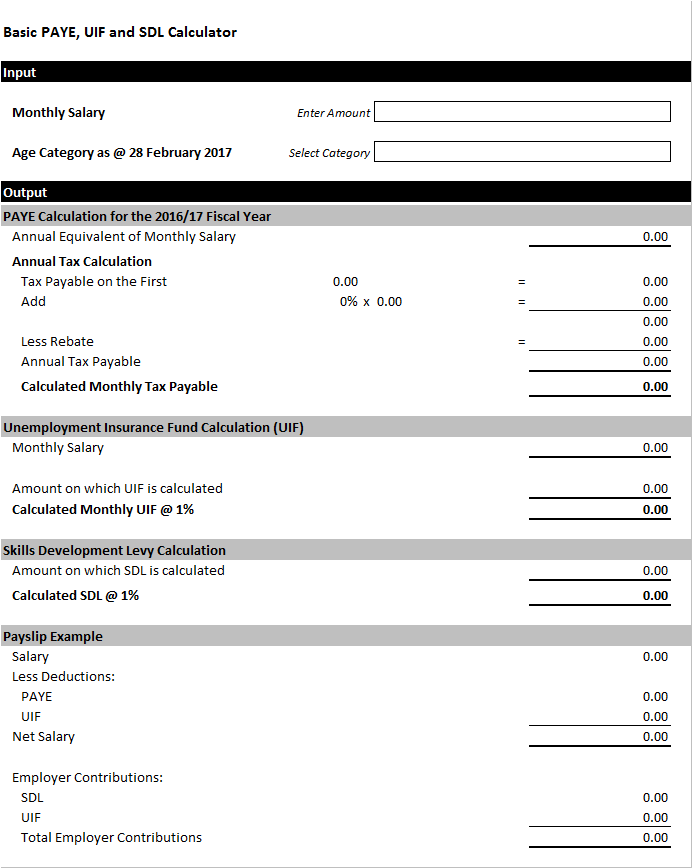 word document salary slip format pdf