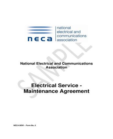 Electrical Contract Template Sample