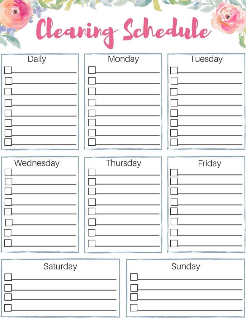 30+ House Cleaning Checklist Templates (FREE Printables)