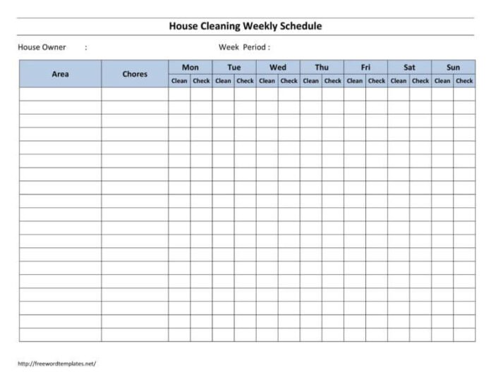 30+ House Cleaning Checklist Templates (FREE Printables)