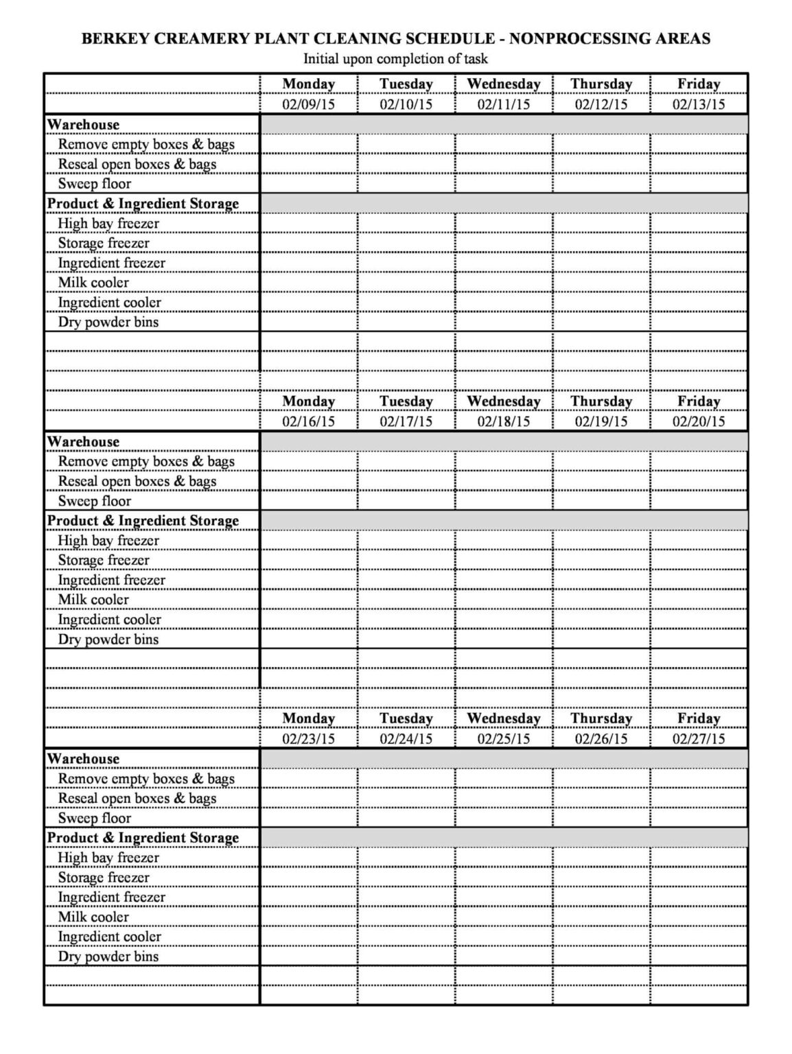 28-free-printable-cleaning-schedule-templates-word-excel-pdf