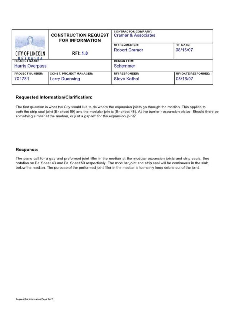 35+ Request For Information Templates | Sample (RFI) Forms