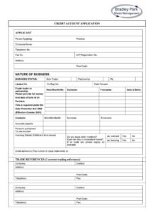 25+ Free Sample Credit Application Form Templates