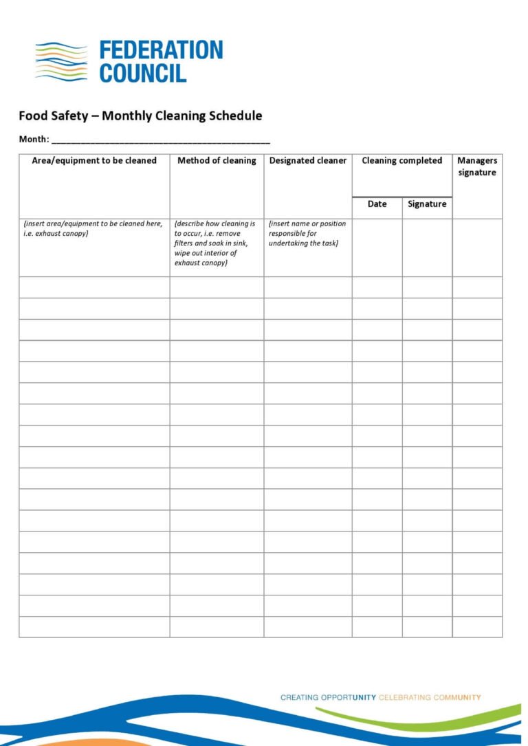 28-free-printable-cleaning-schedule-templates-word-excel-pdf