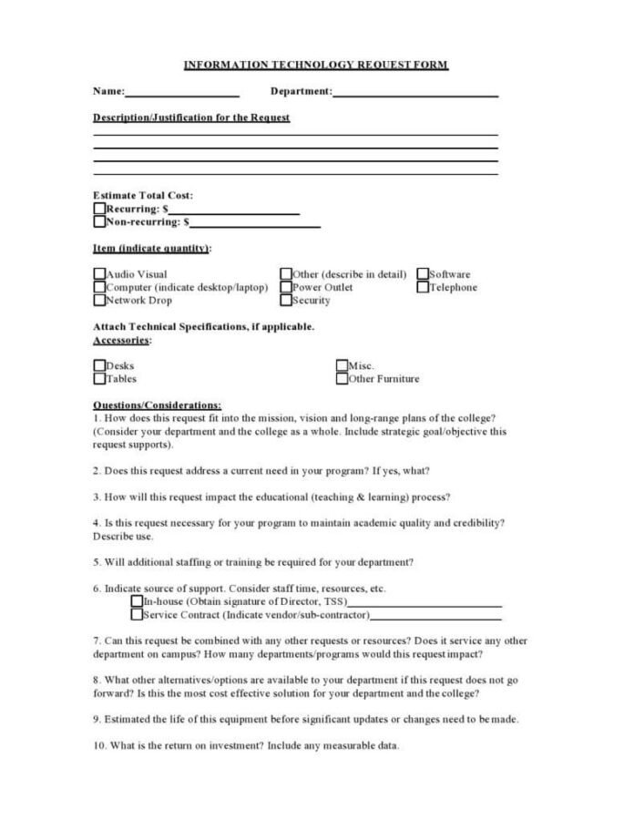 35+ Request For Information Templates | Sample (RFI) Forms