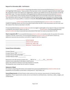 35+ Request For Information Templates | Sample (RFI) Forms