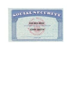 12+ Blank Social Security Card Templates (FREE Editable PSD)