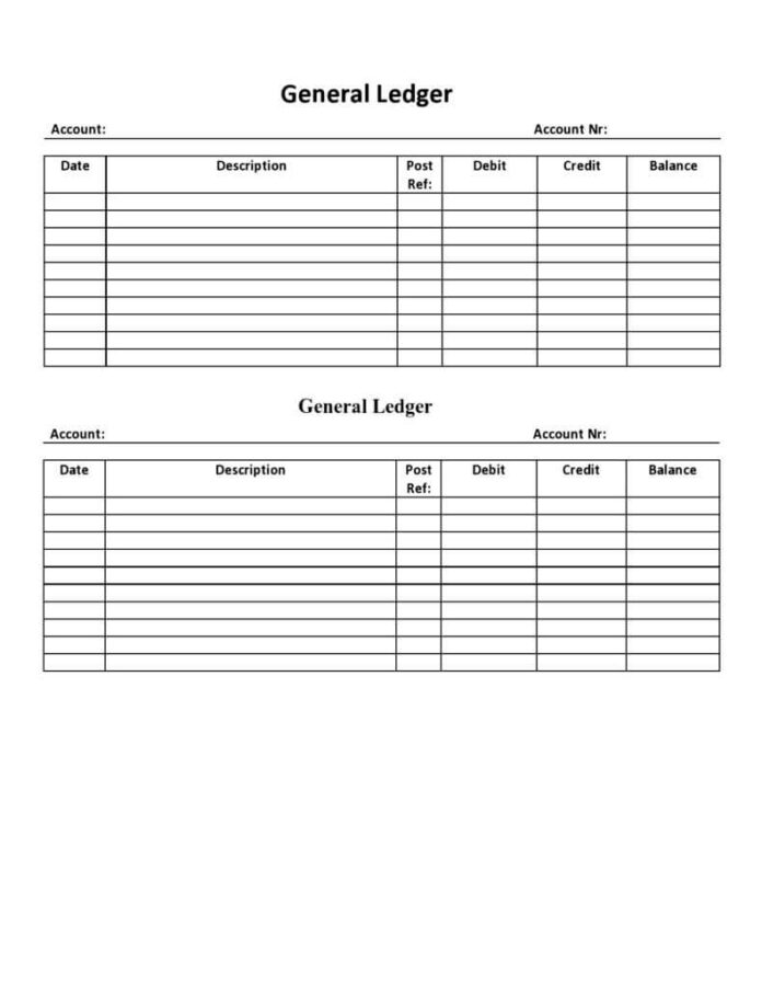 33+ Sample General Ledger Templates ( Excel & MS Word) Format