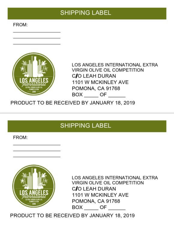 FREE Printable Shipping Label Templates In MS Word PDF