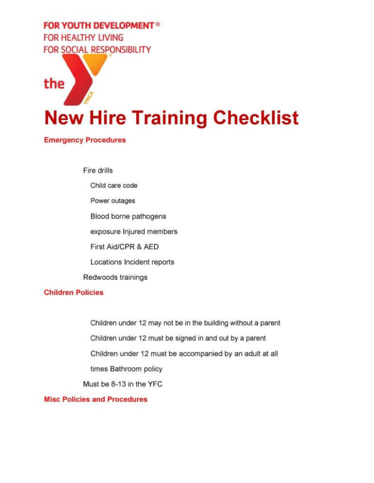 40+Sample New Hire Checklist Templates in PDF, Word & Excel Format