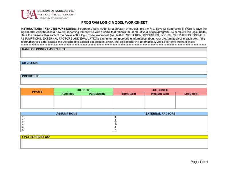 35+ Sample Logic Model Templates - Free & Premium Templates