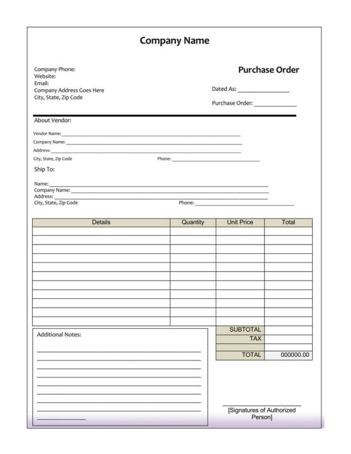 13+ Sample purchase order format in Excel, PDF and Doc